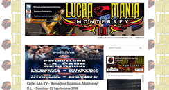 Desktop Screenshot of luchamaniamonterrey.com